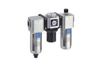 Unidad del tratamiento de la fuente de aire del grupo del filtro y de la combinación del regulador y del lubricador tres con el indicador Embeded