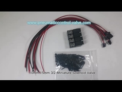 10m m 15m m 3/2 válvula electromagnética 1.3W 24VDC de la miniatura para la automatización neumática de la materia textil y de hacer punto