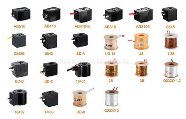 Bobinas de la válvula electromagnética del aire para la válvula bidireccional de dos posiciones DC24V AC220V del agua